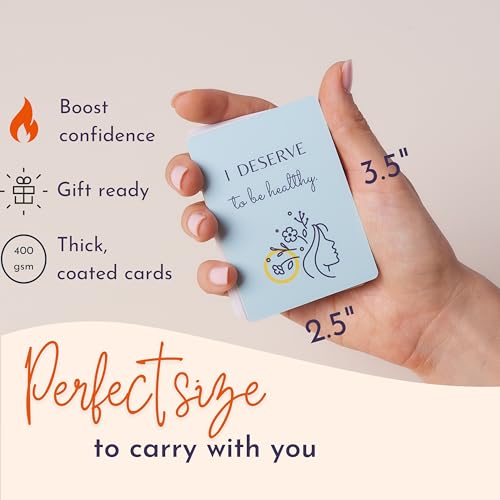 Ariond I DESERVE Daily Affirmation Cards for Women - Mindfulness Cards for New Beginnings and Healing, Divorce Gifts and Break Up Gifts for Women