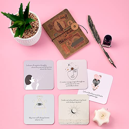 Ariond Happier Me Positive Affirmation Cards - Inspirational Deck For Meditation, Yoga, & Gratitude