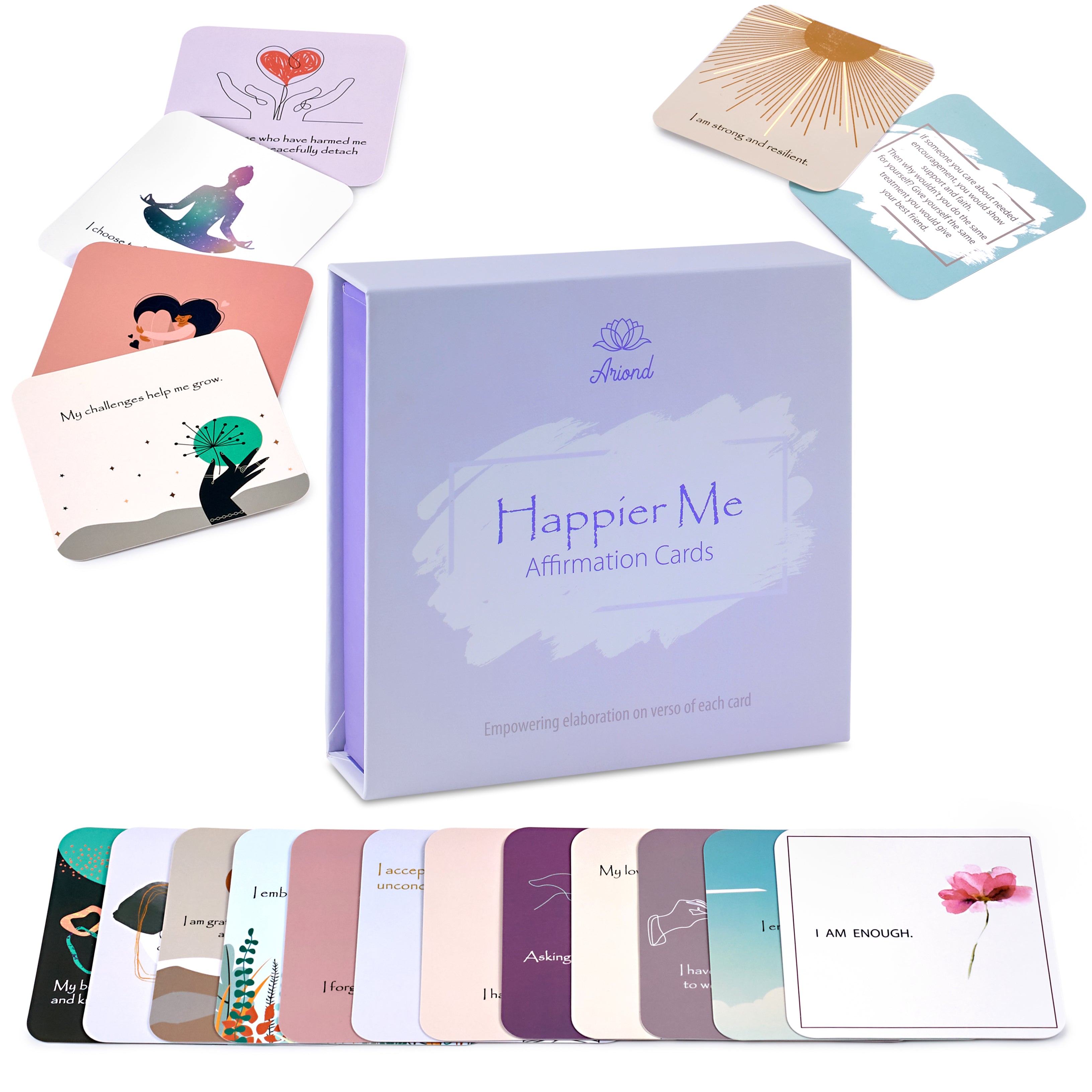 happier me affirmation cards ariond product photo