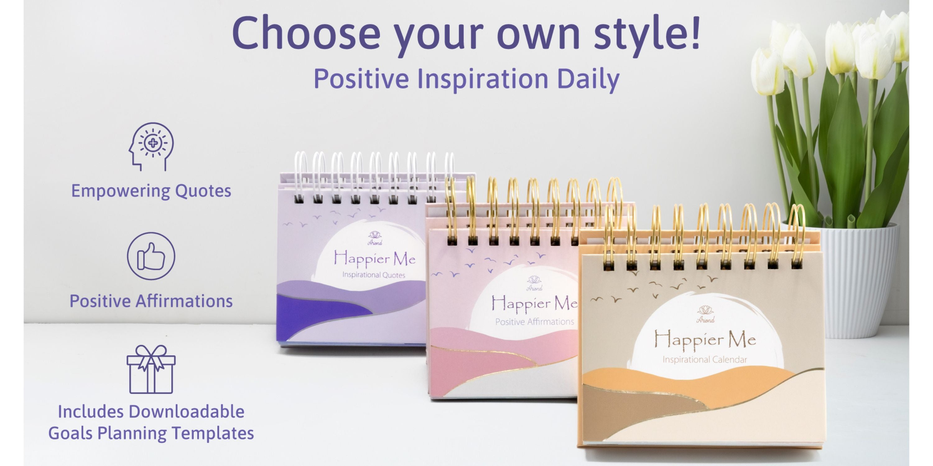 Daily Flip Motivational Calendar with Inspirational Quotes-Inspirational Gifts for Women